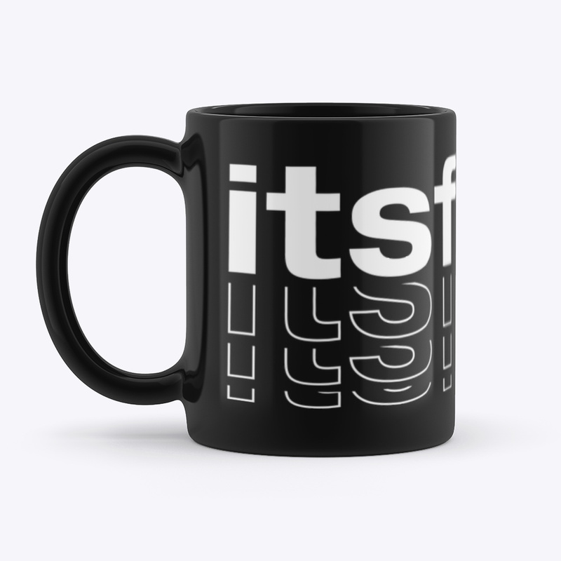 Mug with itsfood text art